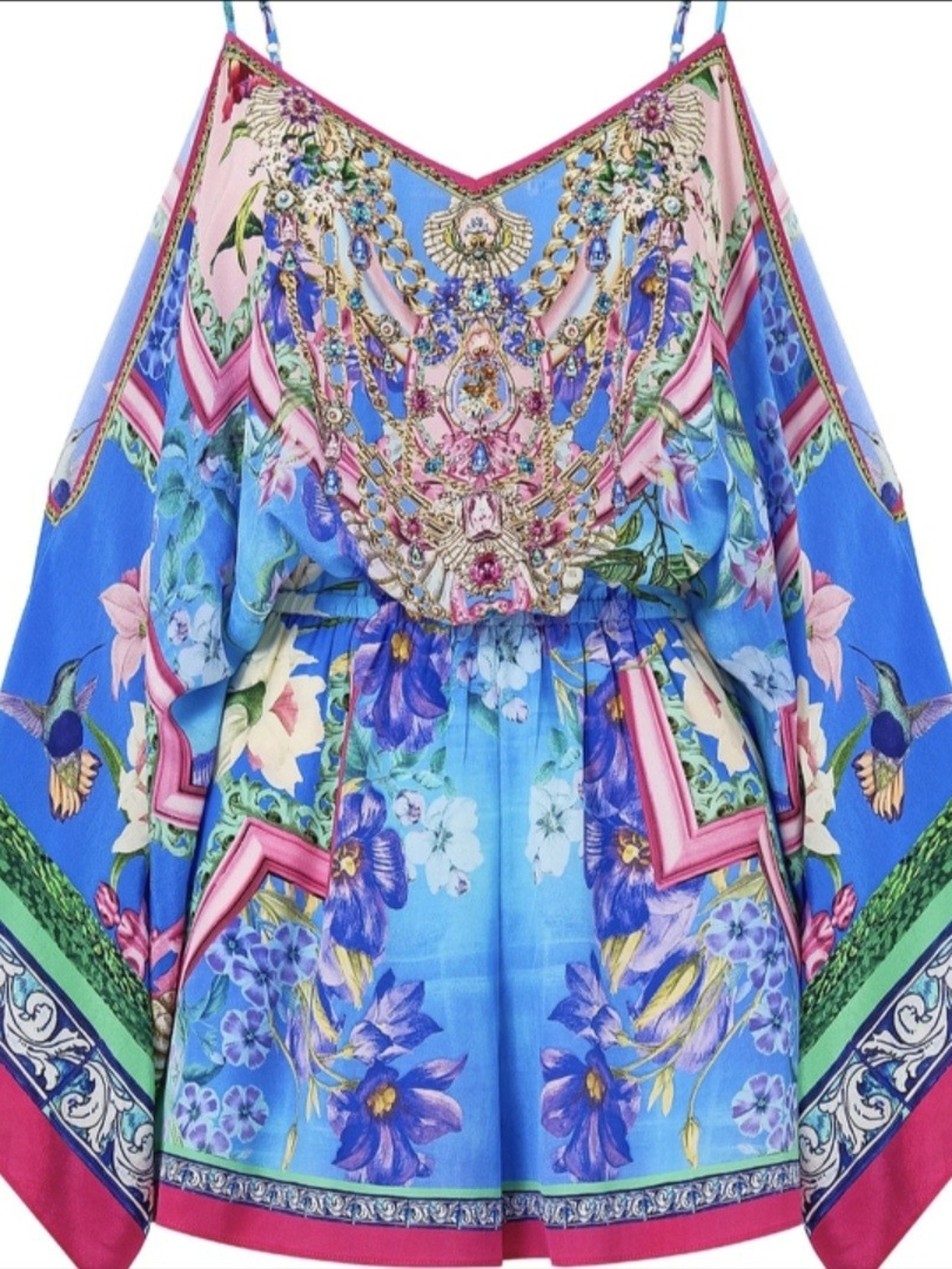 Camilla Spirit Of Santa Monica Drop Shoulder Playsuit XL NWT